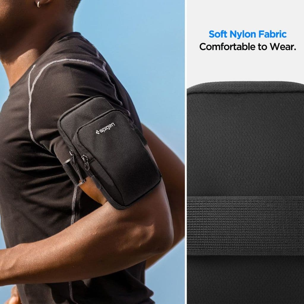 Spigen A702 sportarmband – svart - Bild 9