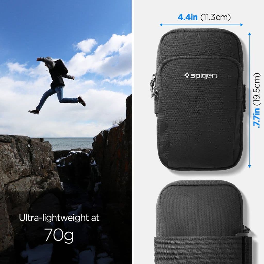 Spigen A702 sportarmband – svart - Bild 11