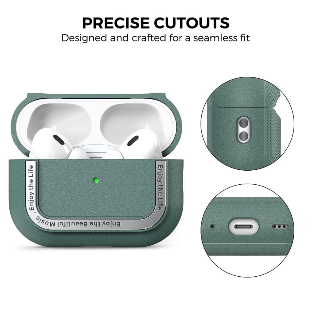 AHASTYLE Apple AirPods Pro 2 Skal i TPU - Grön