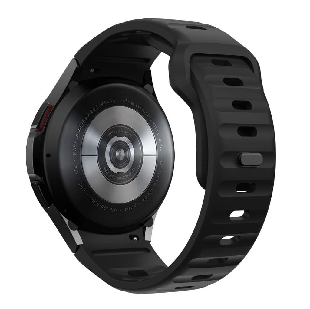 Tech-Protect Silicone Line Kockarmband Galaxy Watch 4/5/5 Pro/6/7/FE - Svart - Bild 2