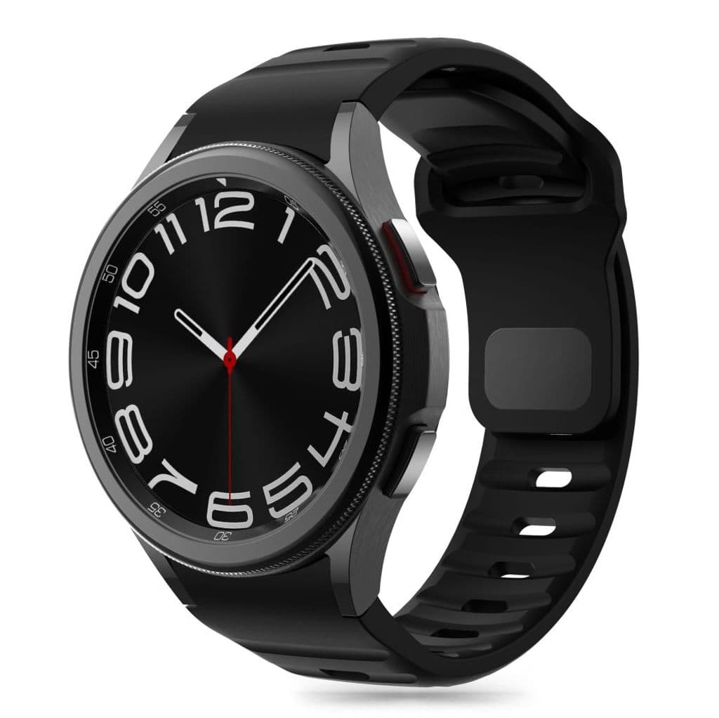 Tech-Protect Silicone Line Kockarmband Galaxy Watch 4/5/5 Pro/6/7/FE - Svart