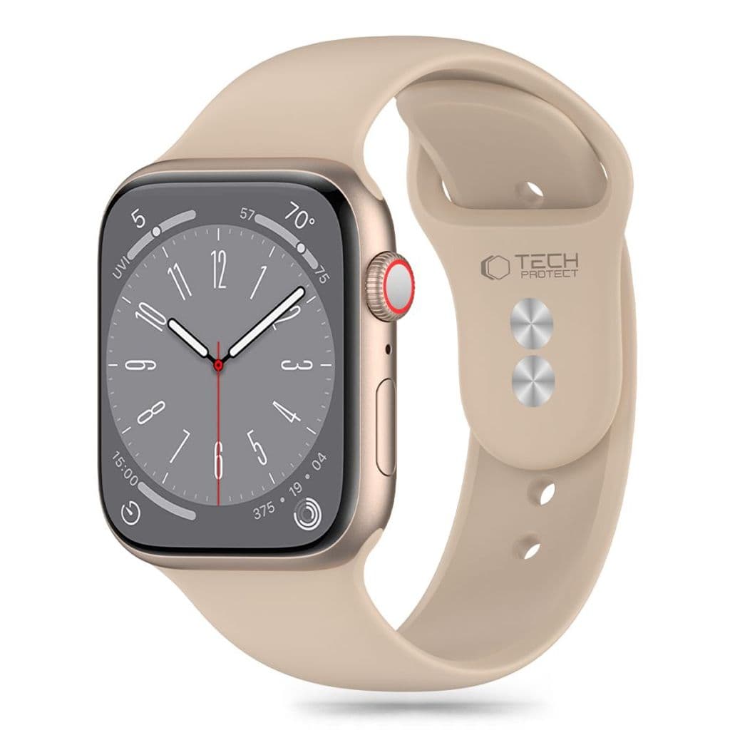 Tech-Protect Silicone Kockarmband till Apple Watch 38/40/41 mm - Brun