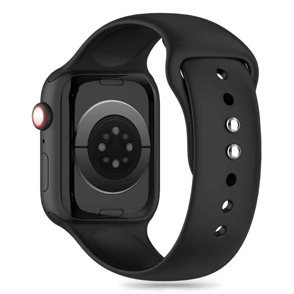 Tech-Protect Silicone Kockarmband till Apple Watch 42/44/45/49 mm - Svart - Bild 5