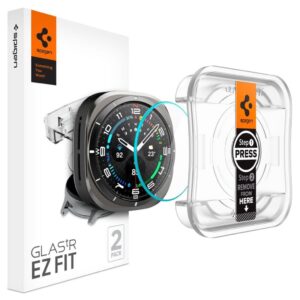 Spigen Glas.tR EZ Fit Skärmskydd Galaxy Watch Ultra, 2-pack
