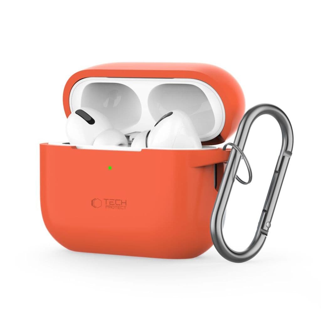 Tech-Protect Silicone Hook Skal till AirPods Pro 1 / 2 - Orange