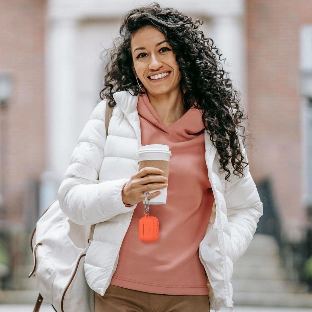 Tech-Protect Silicone Hook Skal till AirPods Pro 1 / 2 - Orange - Bild 9