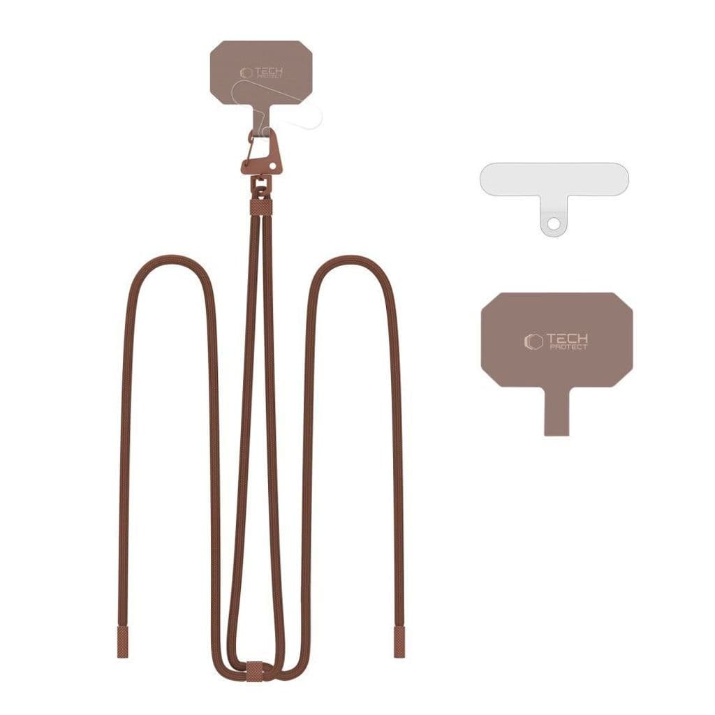 Tech-Protect C5S crossbody telefonrem – brun - Bild 6