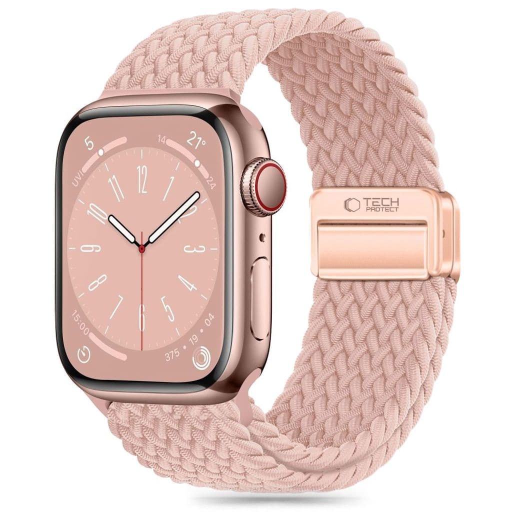 Tech-Protect Nylonmag Kockarmband till Apple Watch 38/40/41 mm - Rosa