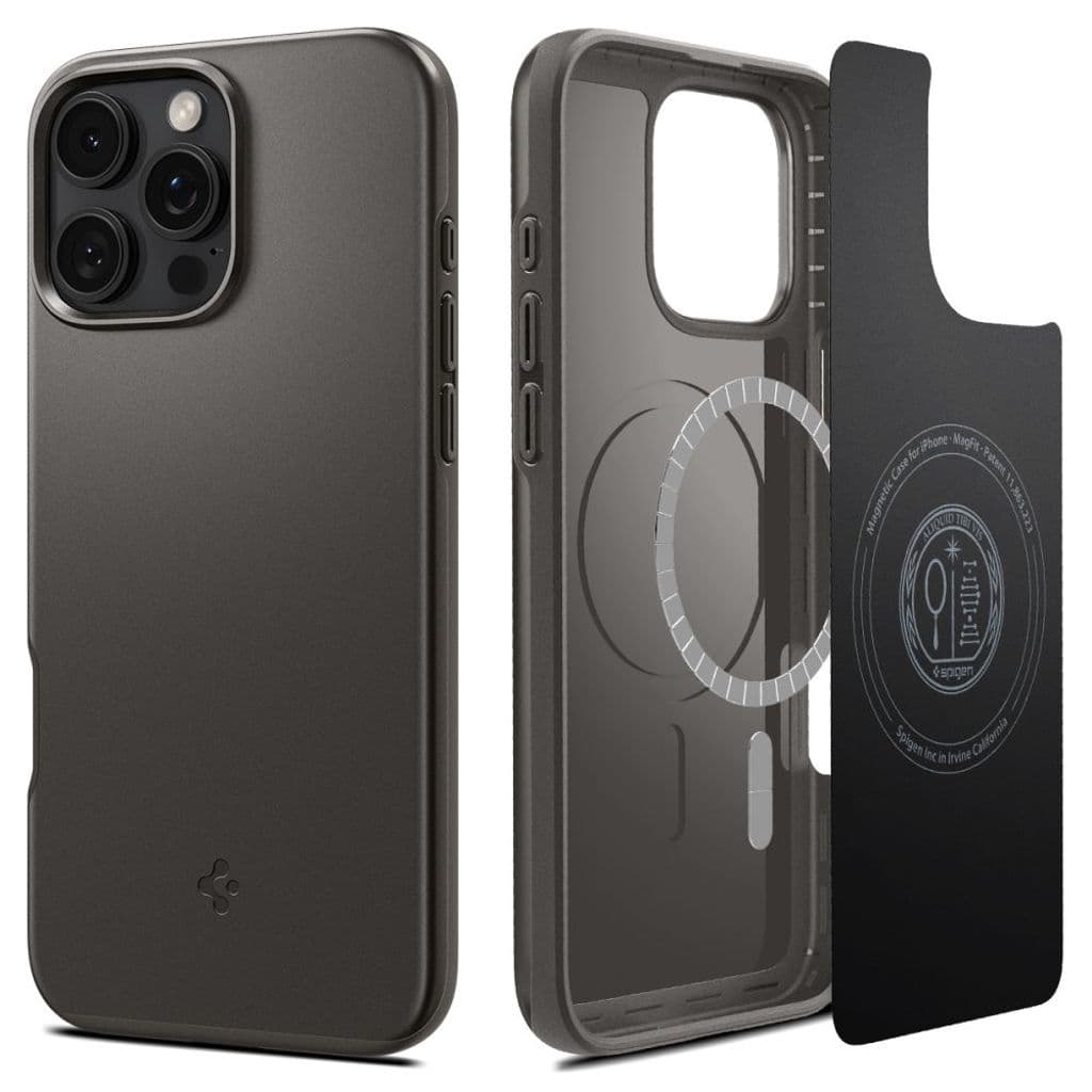 Spigen Thin Fit MagSafe Skal till iPhone 16 Pro - Gunmetal