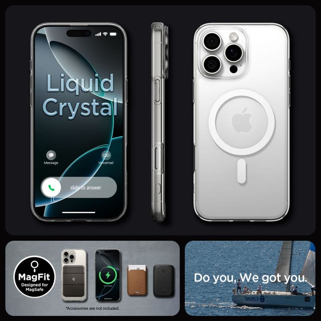 Spigen Liquid Crystal MagSafe Skal till iPhone 16 Pro - Transparent - Bild 3