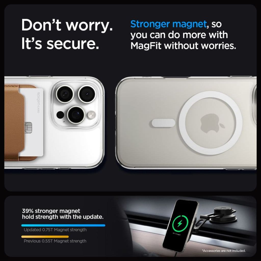Spigen Liquid Crystal MagSafe Skal till iPhone 16 Pro - Transparent - Bild 4