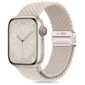 Tech-Protect Nylonmag Kockarmband till Apple Watch 38/40/41 mm - Beige