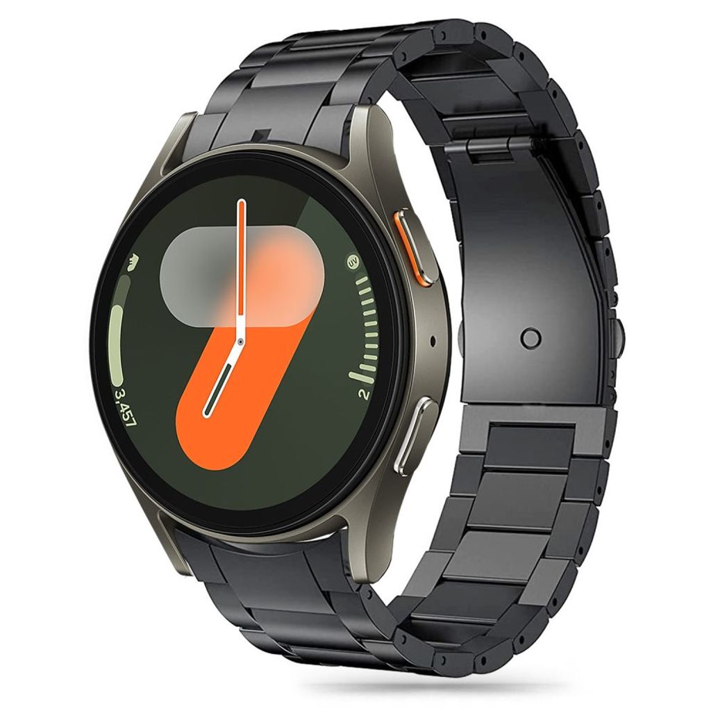 Tech-Protect Stainless Kockarmband till Galaxy Watch 4/5/5 Pro/6/7/FE - Svart
