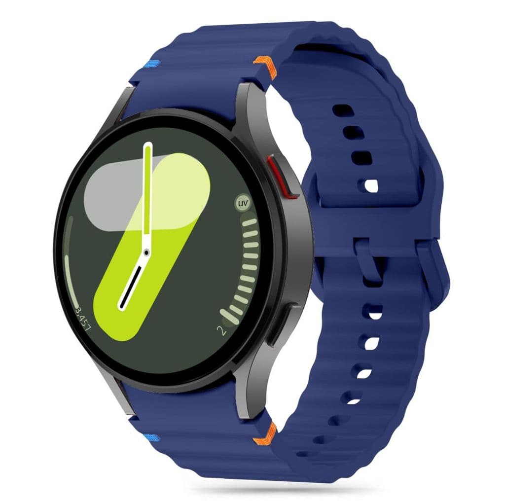 Tech-Protect Silicone Sport Kockarmband Galaxy Watch 4/5/5 Pro/6/7/FE - Blå