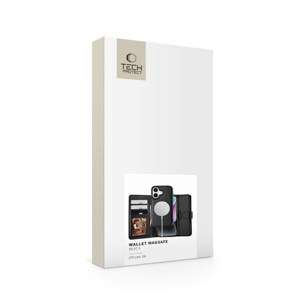 Tech-Protect MagSafe Wallet Fodral till iPhone 16 - Svart - Bild 7