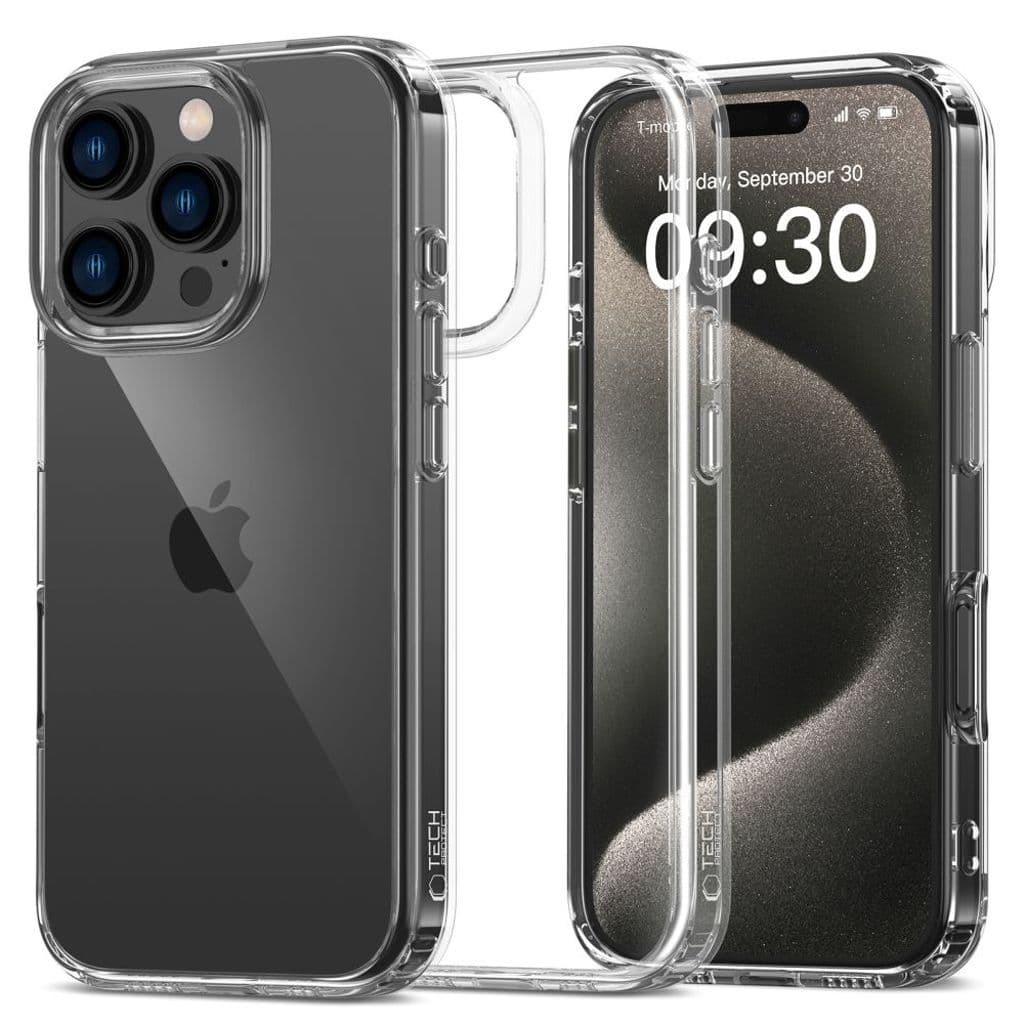 Tech-Protect FlexAir Hybrid Skal till iPhone 16 Pro Max - Transparent