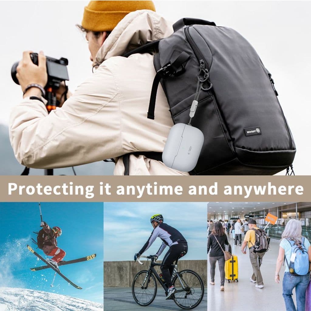 Tech-Protect Silikon Skal till AirPods Pro 1 / 2 - Grå - Bild 2