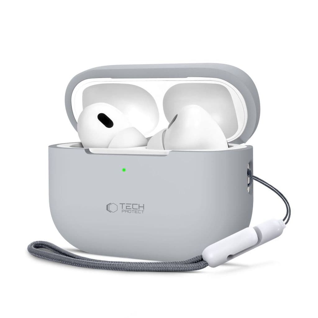 Tech-Protect Silikon Skal till AirPods Pro 1 / 2 - Grå - Bild 3