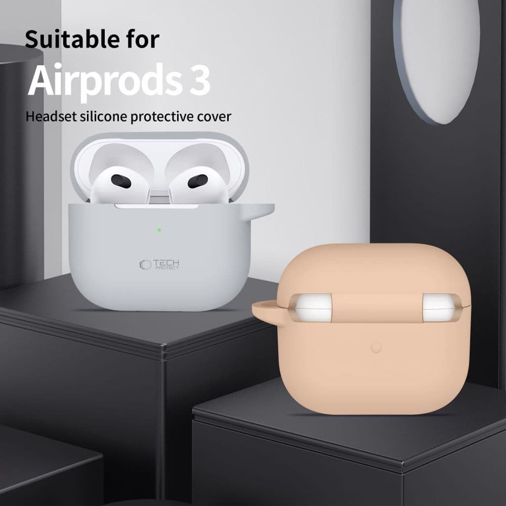 Tech-Protect Silicone Hook Skal till AirPods 3 - Grön - Bild 6
