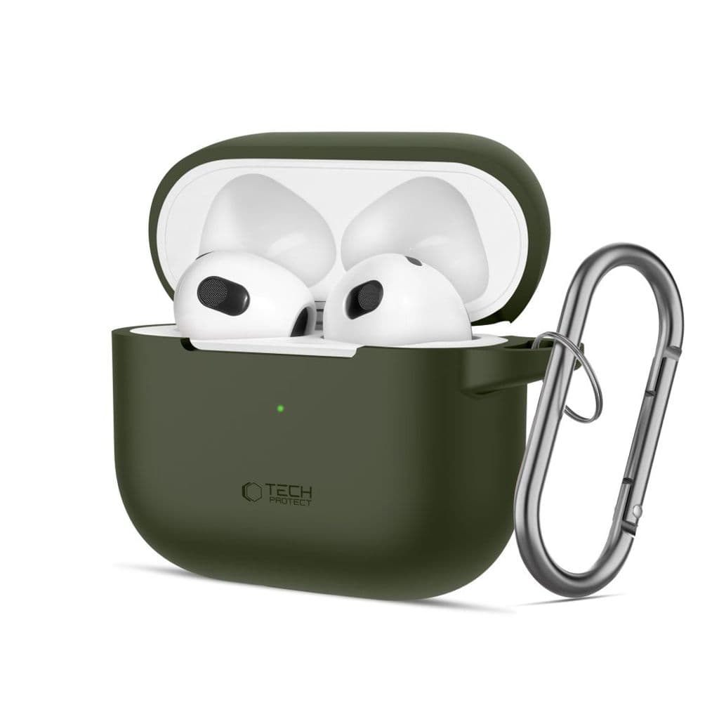 Tech-Protect Silicone Hook Skal till AirPods 3 - Grön - Bild 3