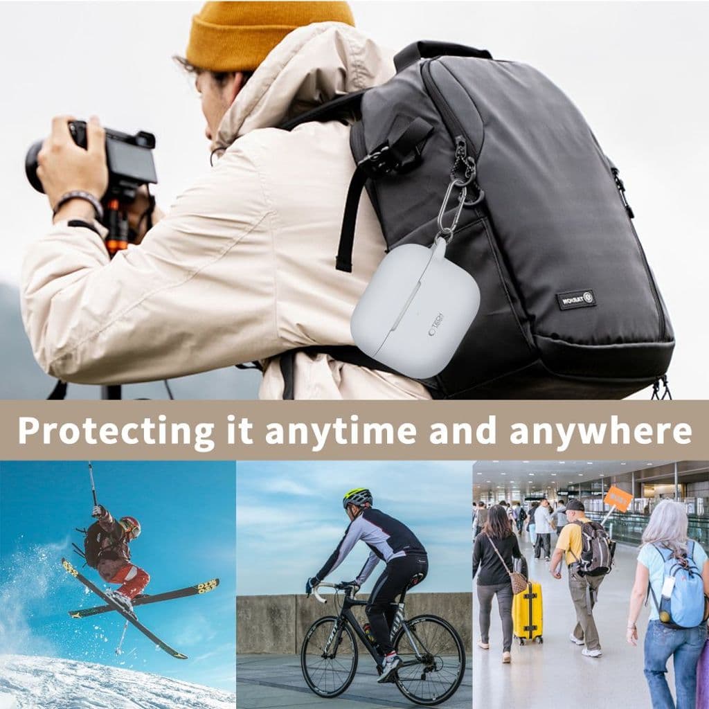 Tech-Protect Silicone Hook Skal till AirPods 3 - Rosa - Bild 7