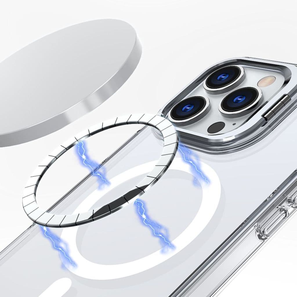 Tech-Protect MagStand MagSafe Skal till iPhone 16 - Transparent - Bild 5