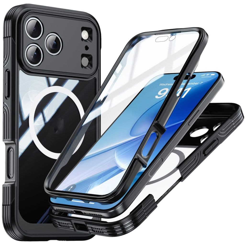 iPhone 17 Pro Skal + Skärmskydd - Svart
