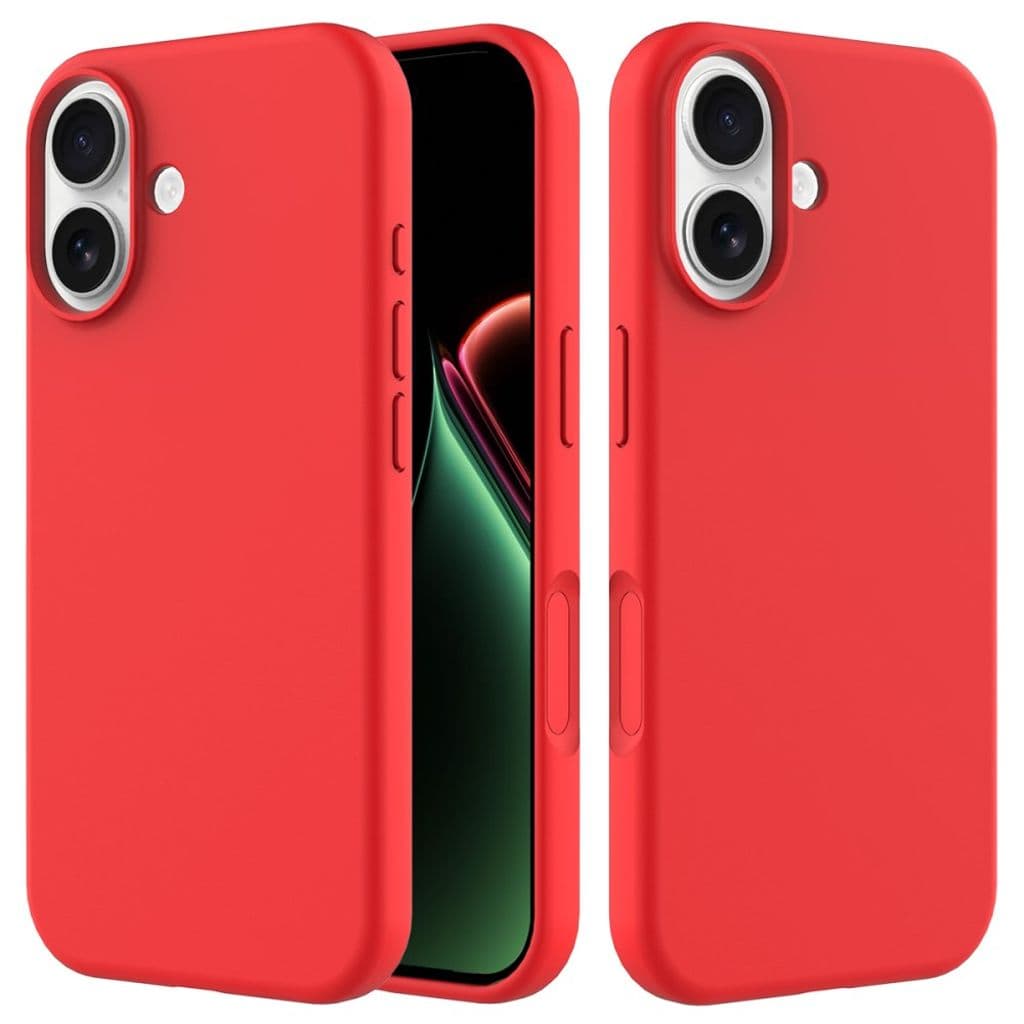 iPhone 17 Silikonskal - Röd