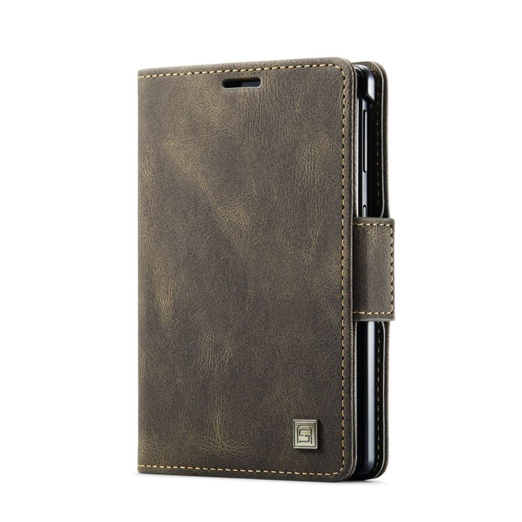 AUTSPACE Samsung Galaxy Z Fold8 Plånboksfodral i PU-läder med RFID-skydd - Kaffebrun