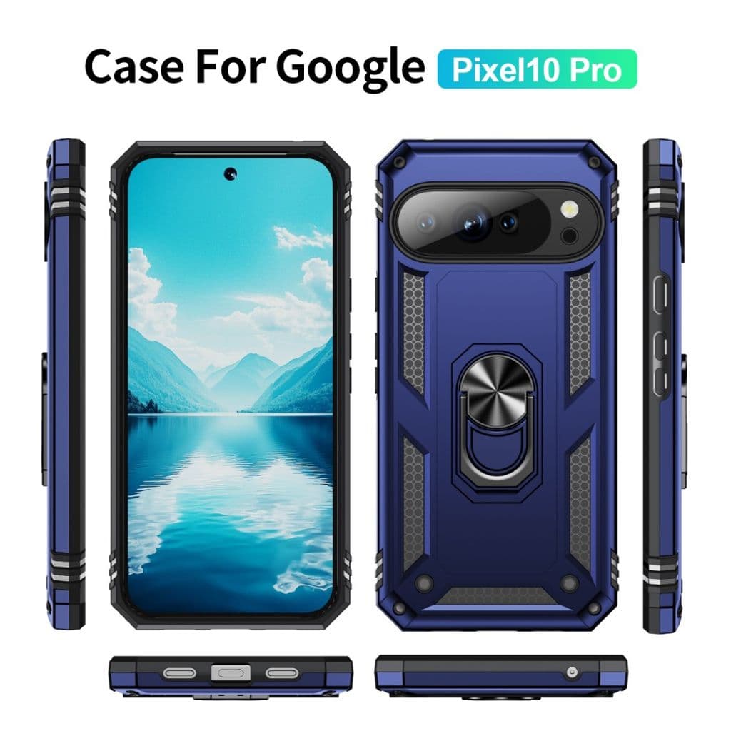 Google Pixel 10 / 10 Pro Telefonskal med Stativ - Blå - Bild 3