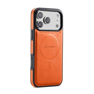 MAGKING K1 MagSafe Skal i PU-läder till iPhone 18 Pro Max/17 Pro Max - Orange