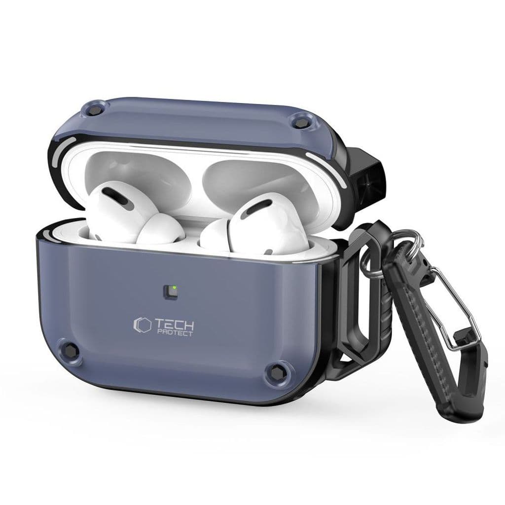 Tech-Protect Rough Hook Skal till AirPods Pro 1 / 2 - Blå - Bild 3