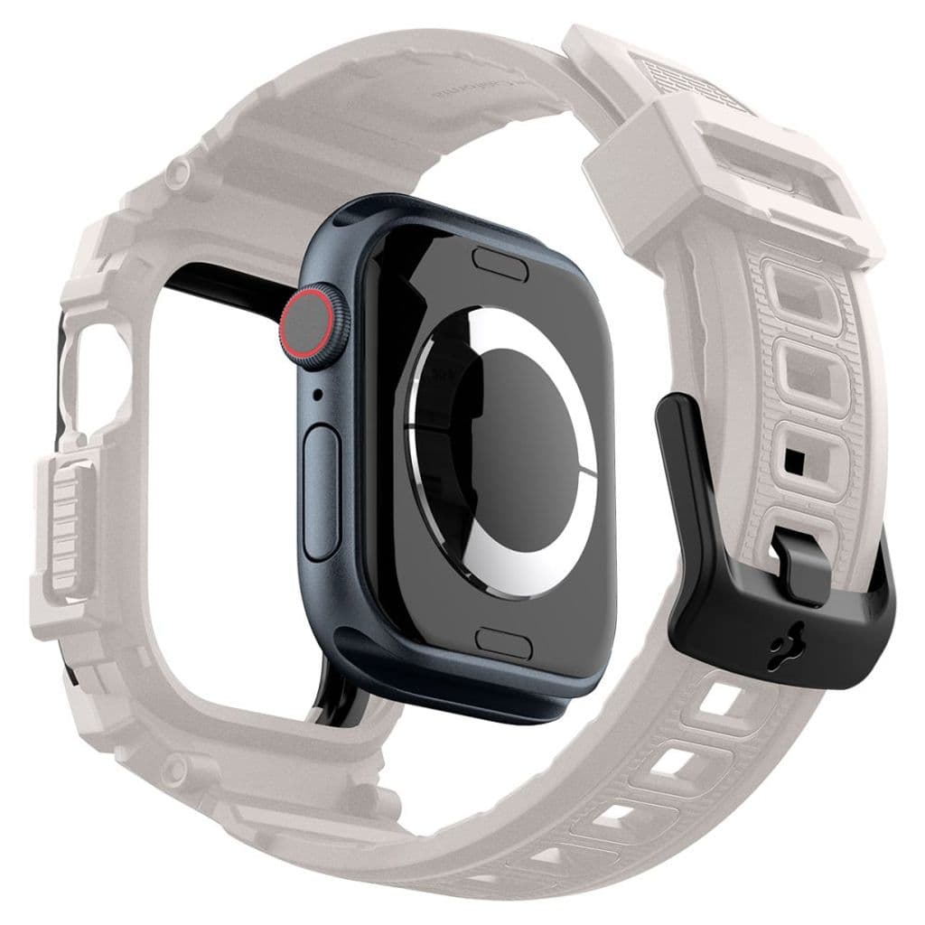 Spigen Rugged Armor Pro Kockarmband till Apple Watch 10 (46 mm) - Beige - Bild 6
