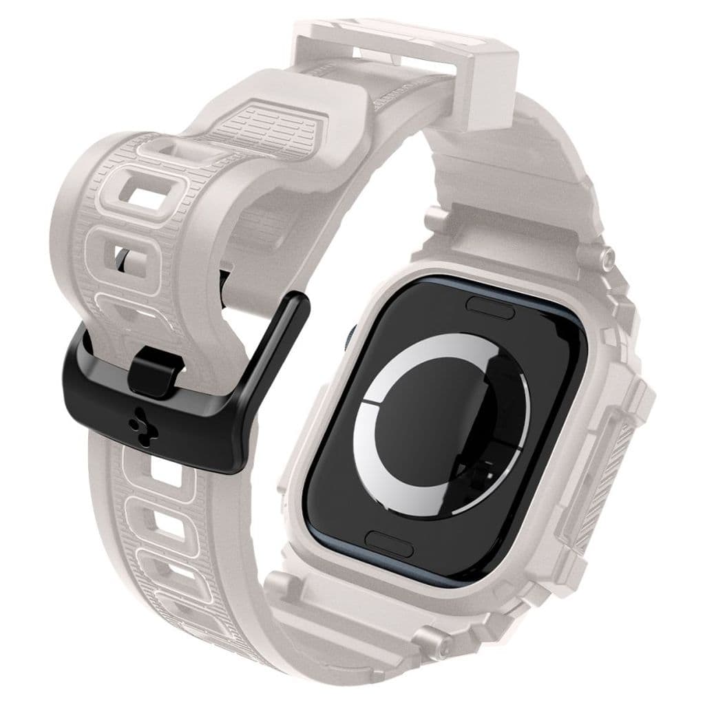 Spigen Rugged Armor Pro Kockarmband till Apple Watch 10 (46 mm) - Beige - Bild 9