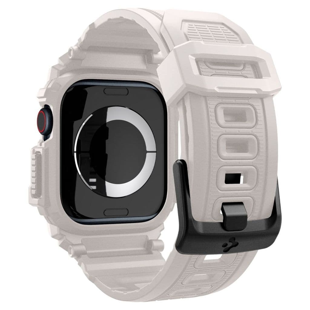 Spigen Rugged Armor Pro Kockarmband till Apple Watch 10 (46 mm) - Beige - Bild 3