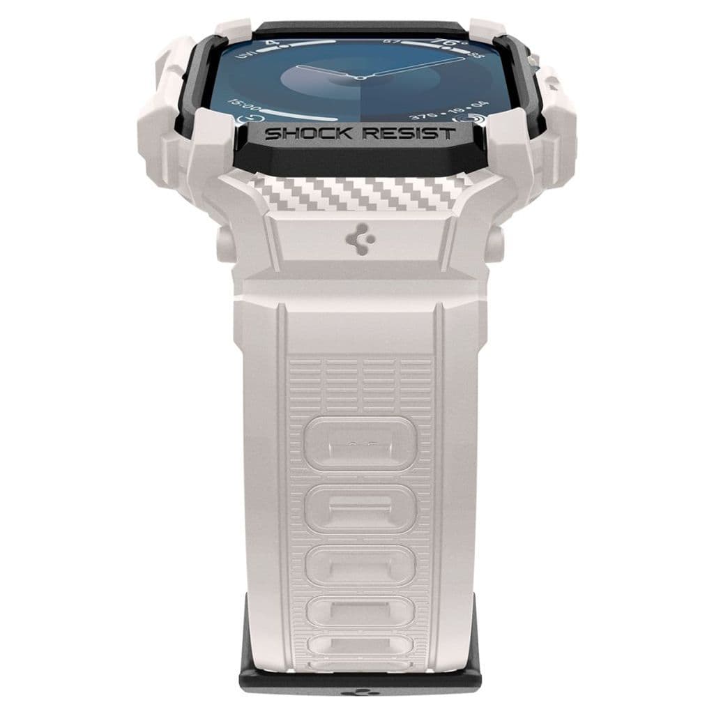Spigen Rugged Armor Pro Kockarmband till Apple Watch 10 (46 mm) - Beige - Bild 4