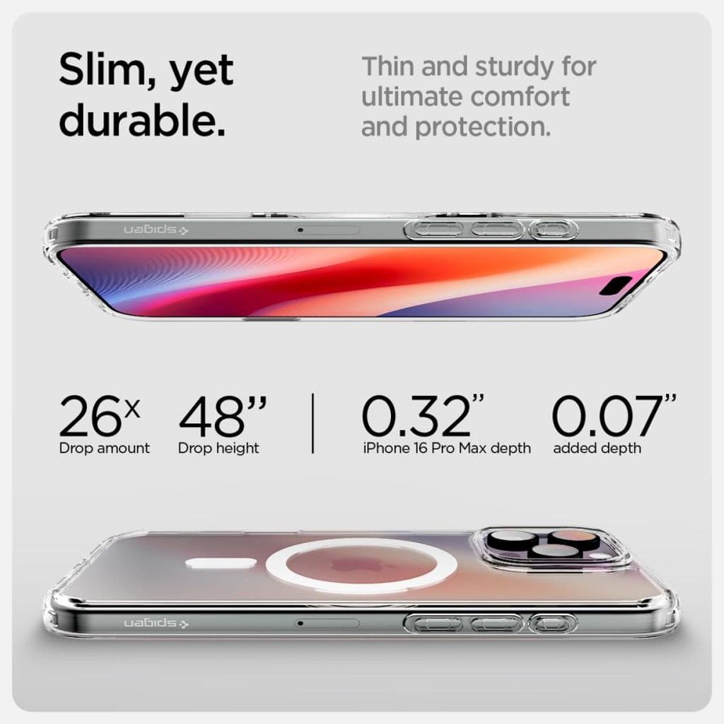 Spigen Ultra Hybrid Skal till iPhone 16 Pro - Vit - Bild 11
