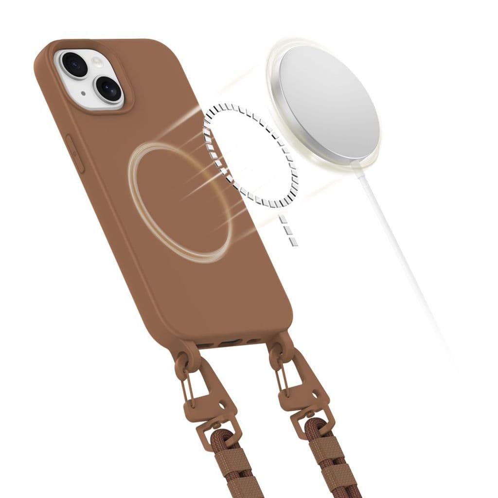 Tech-Protect MagNecklace MagSafe Skal till iPhone 14 - Brun - Bild 4
