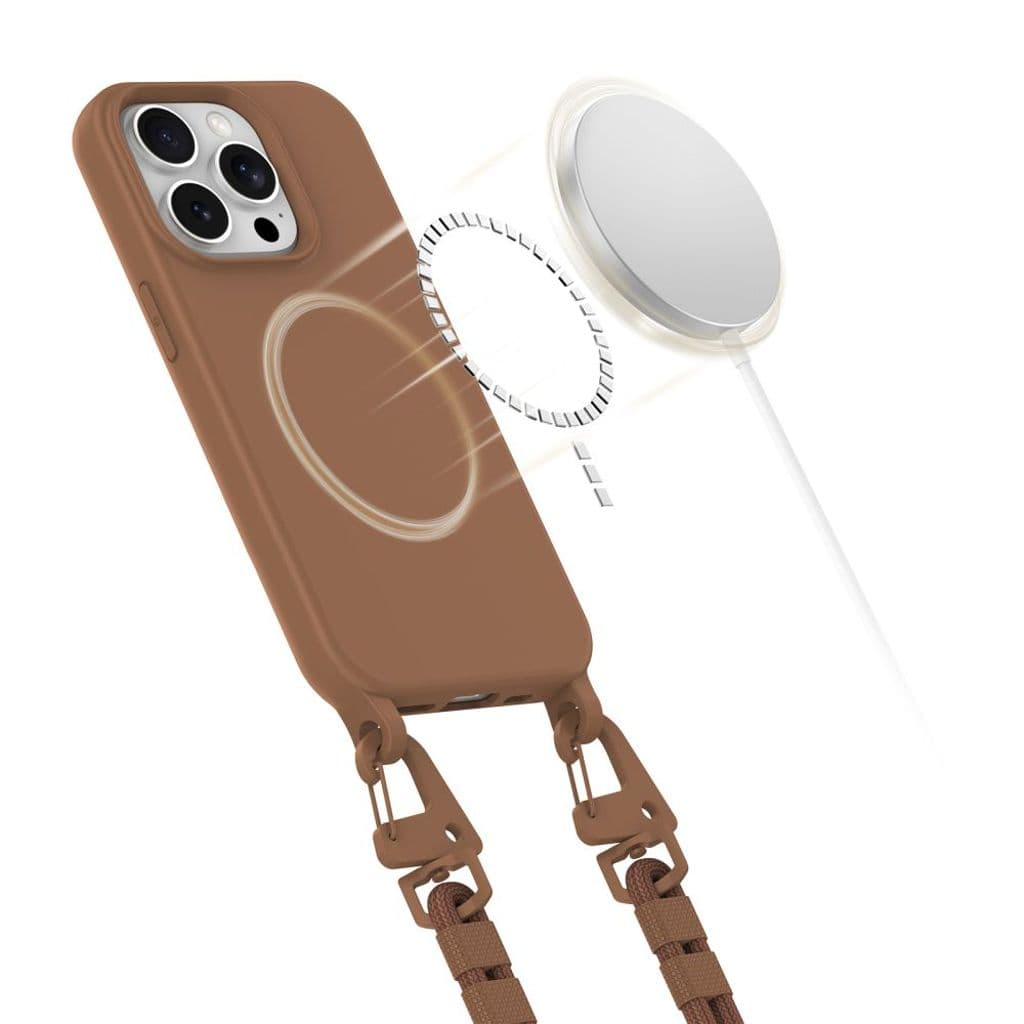 Tech-Protect MagNecklace MagSafe Skal till iPhone 14 Pro - Brun - Bild 6