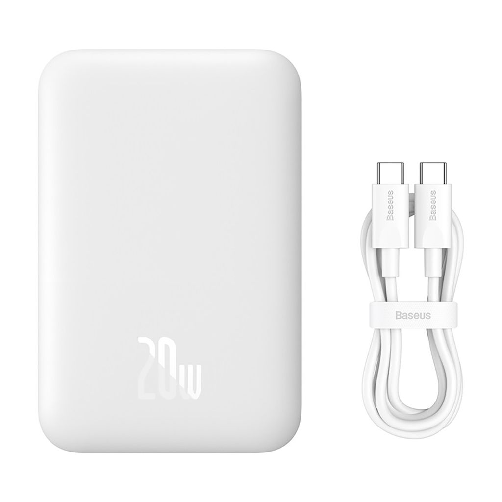 Baseus Magnetic Mini Air PPCXM06A Powerbank 6000mAh 20W - Vit