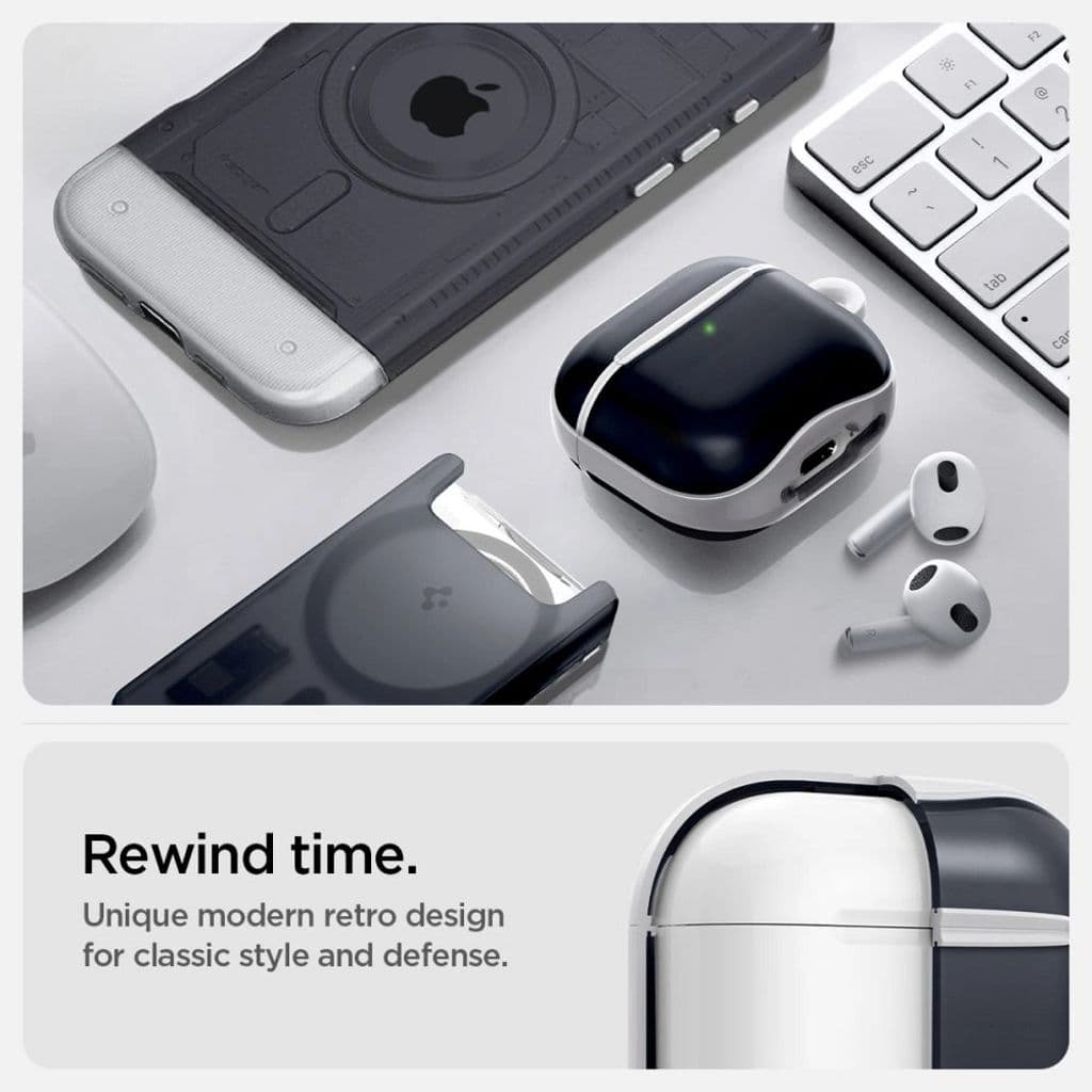 Spigen Classic C1 Fodral för AirPods 4 - Grå - Bild 6