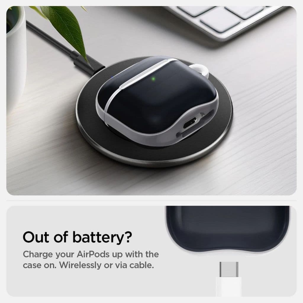 Spigen Classic C1 Fodral för AirPods 4 - Grå - Bild 8