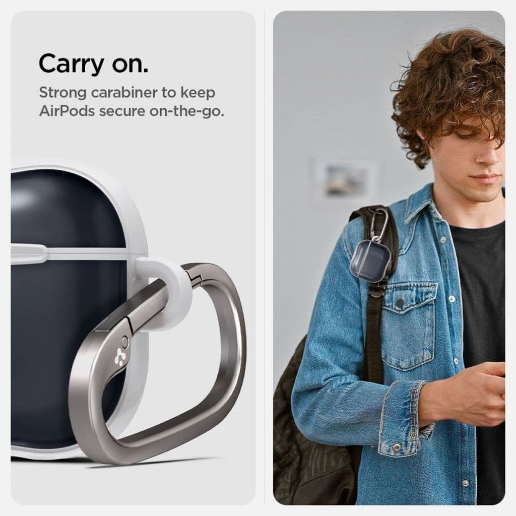 Spigen Classic C1 Fodral för AirPods 4 - Grå - Bild 7