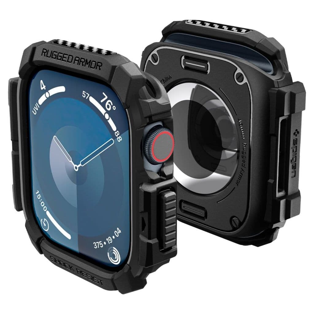 Spigen Rugged Armor Skal till Apple Watch 10 46mm - Svart