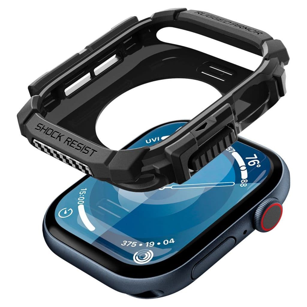 Spigen Rugged Armor Skal till Apple Watch 10 46mm - Svart - Bild 6