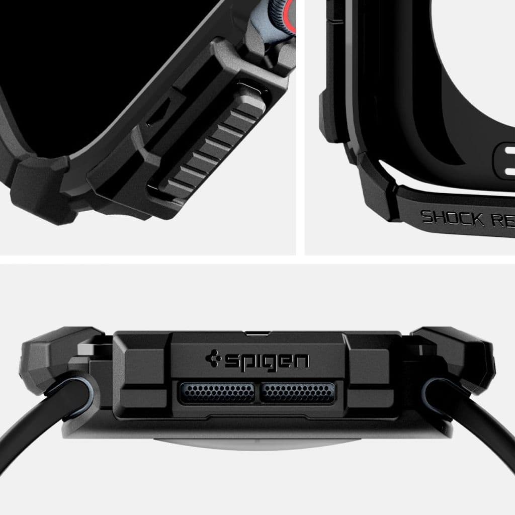Spigen Rugged Armor Skal till Apple Watch 10 46mm - Svart - Bild 11