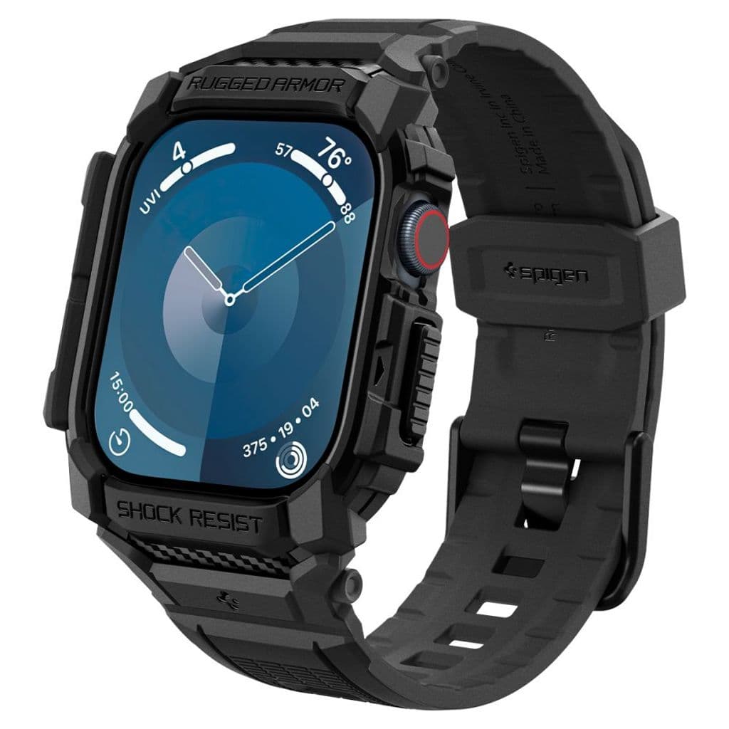 Spigen Rugged Armor Skal till Apple Watch 10 46mm - Svart