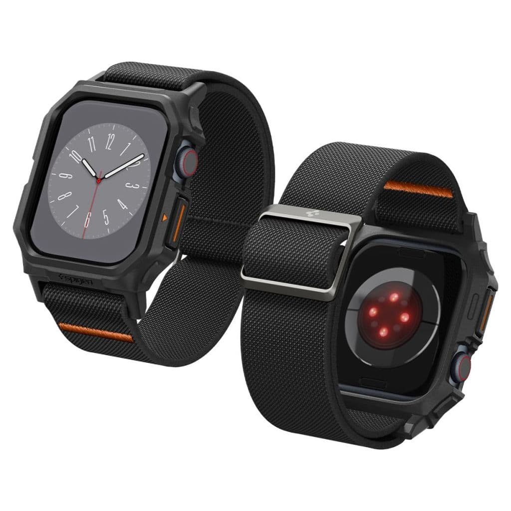 Spigen Lite Fit Pro Kockarmband till Apple Watch 10 42 mm - Svart - Bild 3