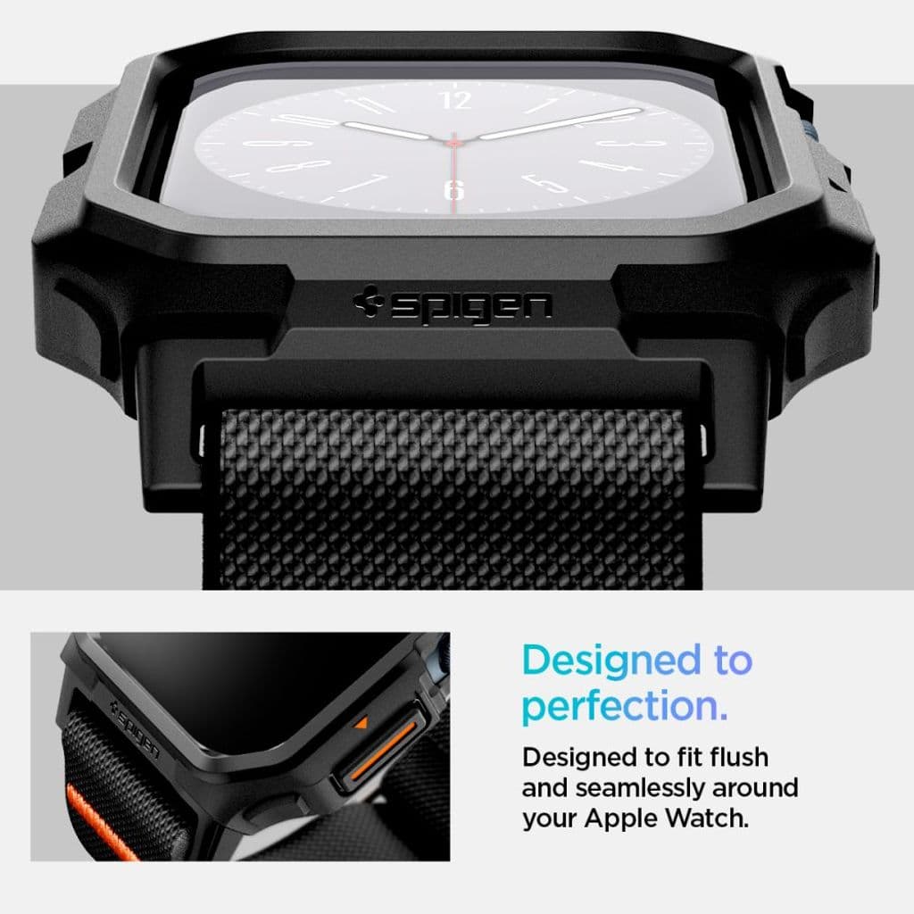 Spigen Lite Fit Pro Kockarmband till Apple Watch 10 42 mm - Svart - Bild 9