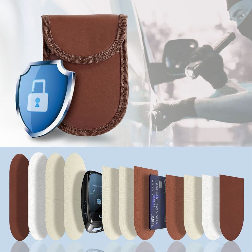 Tech-Protect KLR100 RFID-blockerande Nyckelfodral – Brun - Bild 4